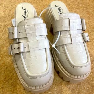 Free People Buckle Lyra Clog Mule size 6